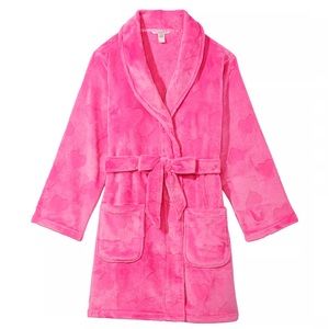 short plush robe victorias secret